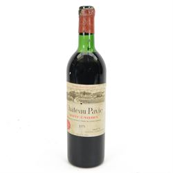 Chateau Pavie, 1975 Saint Emilion Premier Grand Cur Classe, unknown contents or proof 
