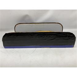 Taxidermy: Grayling (Thymallus thymallus), preserved by John Cooper & Sons, 28 Radnor Street, St Luke's, London, skin mount set above a pebbled river bed with reeds and grasses, set against blue painted back drop, with inscription 'Grayling caught by Rev R.S. Ricketts at Kirkham Bridge Sept 14th 1895, artificial fly - single hair' L57cm H29cm 