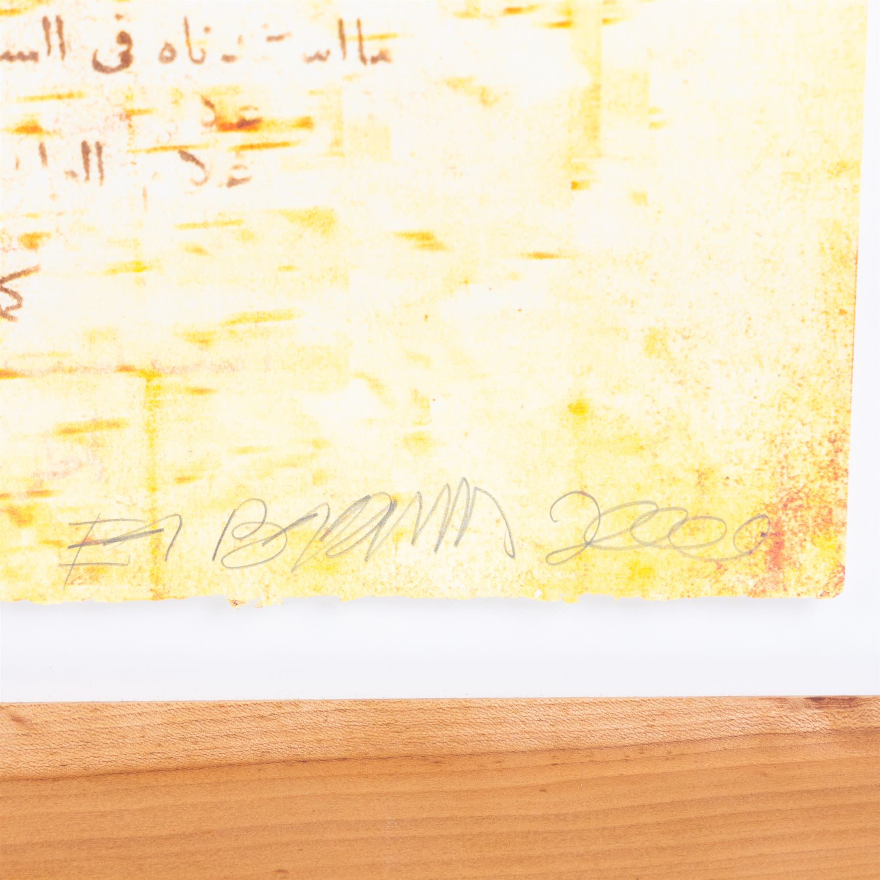 Continental School (20th Century): Abstract Collages, one mixed media and one photographic print each indistinctly signed in pencil and dated '98 and 2000, 57cm x 76cm (2)