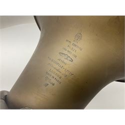 Early 20th century French Jerome Thibouville-Lamy Class B brass 4-valve euphonium for restoration or display L59cm