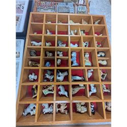 Large collection of Wade Whimsies, including Happy Family, Water Life, KP Friars, Whoppahs, etc