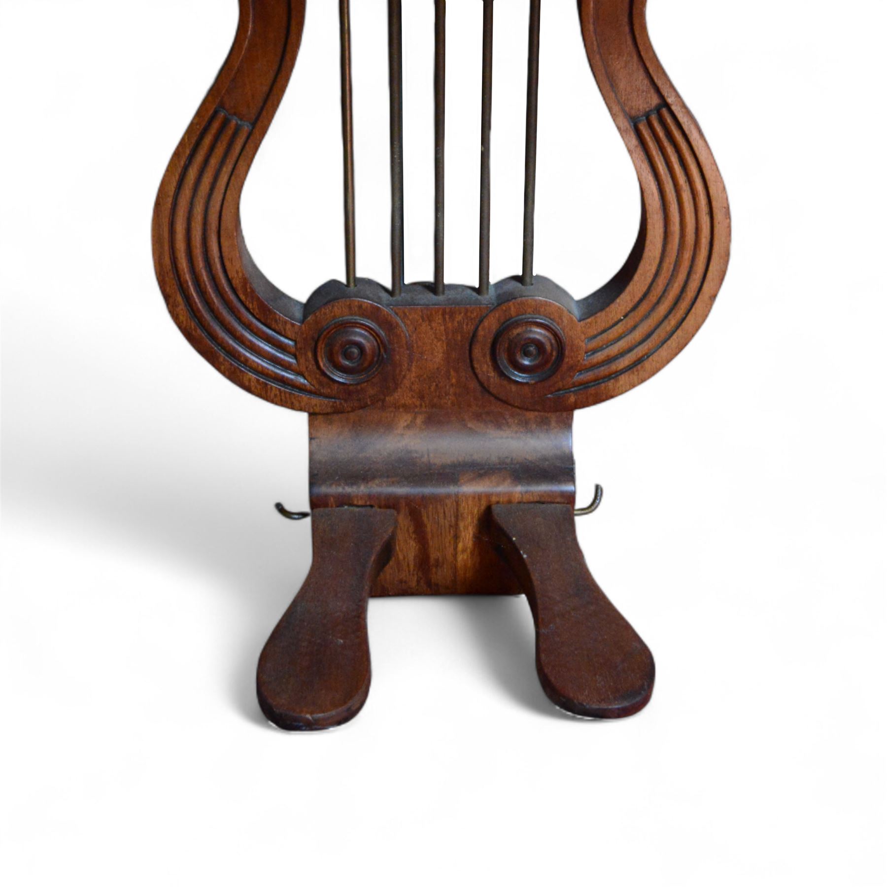 Early 19th century Grand Piano by John Broadwood & Son, London 1828.
Straight strung Broadwood “Barr Frame” Grand Piano with four steel braces from the wrest plank to the brass hitchpin plate. Partially re-strung with one string missing and some tuning pins loose, bridges in good condition, soundboard with cracks, action requires some adjustment and attention, six octave keyboard, with 73 keys C1-C7, with ivory naturals and ebony sharps, Lyre with sustain and una-chorda pedals, mahogany case with brass inlay and makers name to the double key-fall, adjustable open lattice music desk with egg and dart moulding to the surround of the case and lid, raised on reeded and tapered legs with castors. 

 You can find and listen to examples of Alan Cuckston playing this particular Broadwood Grand Piano in the links below:
Trio in D Minor Op. 25 by Francis Edward Bache
Gladiolus Rag by Scott Joplin
Sonata for Violin and Piano No.1 in G Minor by George Frederick Pinto

Given the intricate nature of these historic instruments, specialist support will be available if required, to assist successful buyers with safe removal and onward handling. Price upon application. 


This item has been registered for sale under section 10 of the APHA Ivory Act Submission Reference: 1N7BA84E
