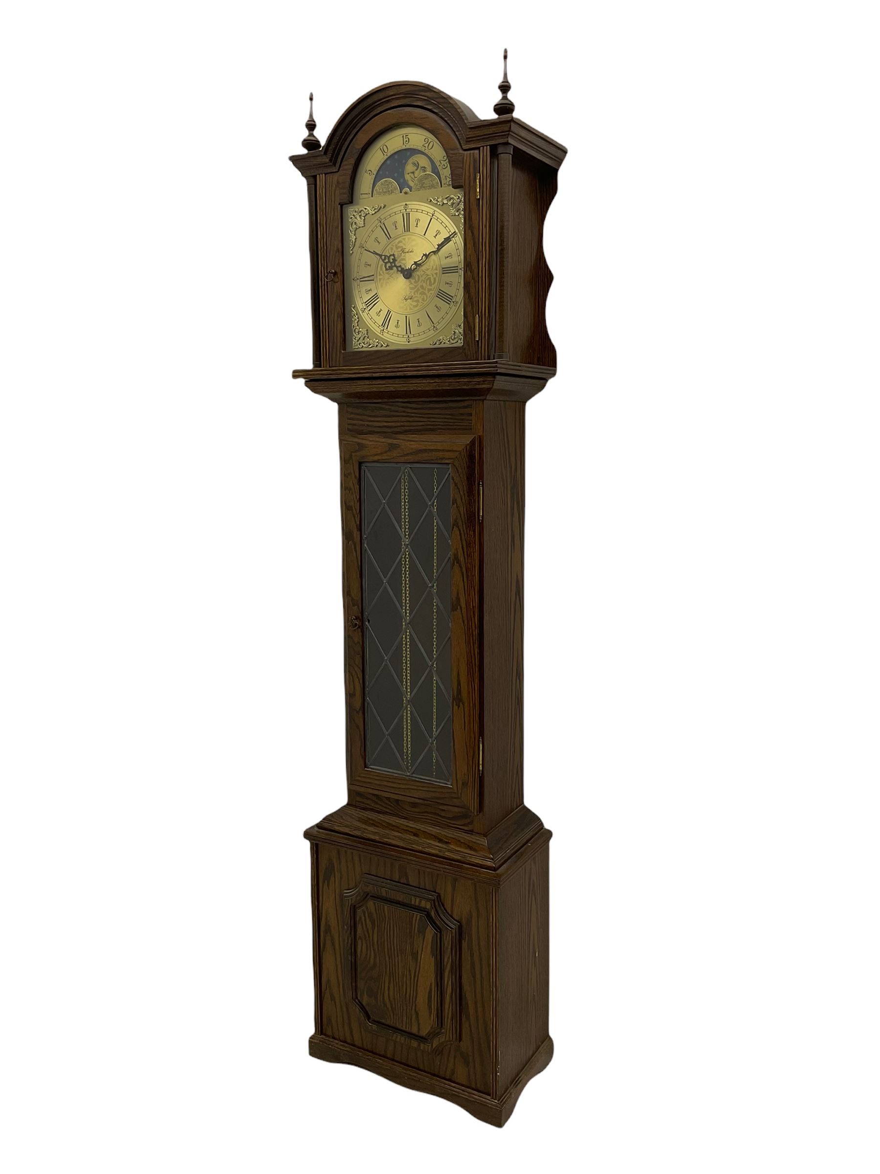 Modern oak longcase clock Collectors & Clearance Sale