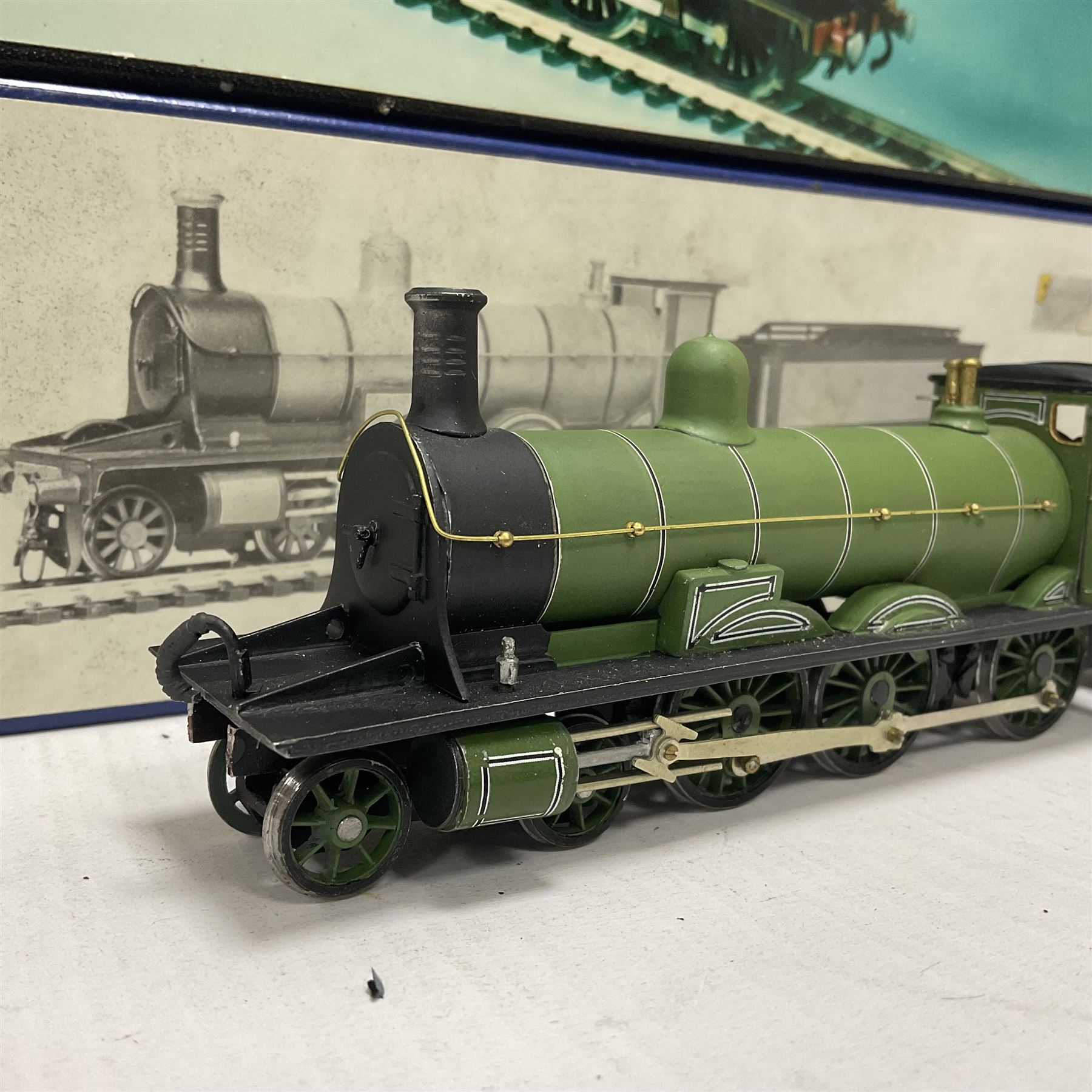DJH Models - two kit built ‘00’ gauge models comprising K8 CR LMS BR Class 439 0-4-4T no.15189 locomotive in crimson and HR/LMS Jones Goods 4-6-0 no.103 locomotive and tender in HR green; in original boxes 