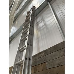 Clima aluminium extending ladders - 4.51m closed, extended 8.40m closed