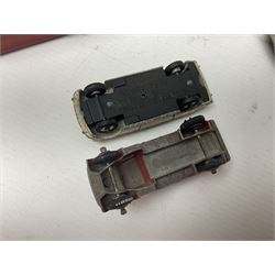 Dinky - sixteen unboxed and playworn die-cast models to include Single Deck Bus, two Atlantean Buses, Ford Transit Van, 10 Ton Army Truck, MGB Sports Car, Telephone Service Van etc 