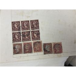 Queen Victoria and later stamps, including imperf penny reds some with black MX cancels, first day covers, various mint Queen Elizabeth II stamps etc, housed in albums, on album pages and loose in packets