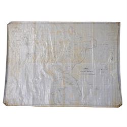 J Lane (Surveyor) (British 19th century): 'Plan of the Keldy Estate 1891', original 19th century hand-drawn map and plan of the Keldy Estate in the North Yorkshire an Pickering Moors with colouring pub. 1891, 98cm x 132cm (unframed)