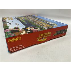 Hornby ‘00’ gauge - DCC ready The Beatles Yellow Submarine Eurostar Train Pack set 3005/3006 comprising Eurostar Class 373 Power Driving Unit, Eurostar Class 373 Dummy Driving Unit and two Eurostar Class 373 Passenger Saloons; in original box 