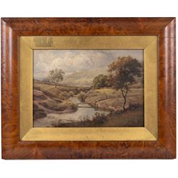 Edward Henry Holder (British c1848-1922): River Derwent near Hackness, oil on canvas signed 23cm x 33cm
