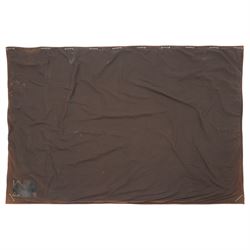 Large French Aubusson style verdure tapestry, of 18th century design but later, depicting hunters resting, 133cm x 194cm