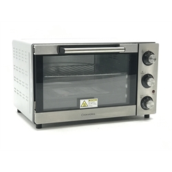  Cookworks KWS1525R-F2U table top oven, W47cm, H29cm, D42cm (This item is PAT tested - 5 day warranty from date of sale)  