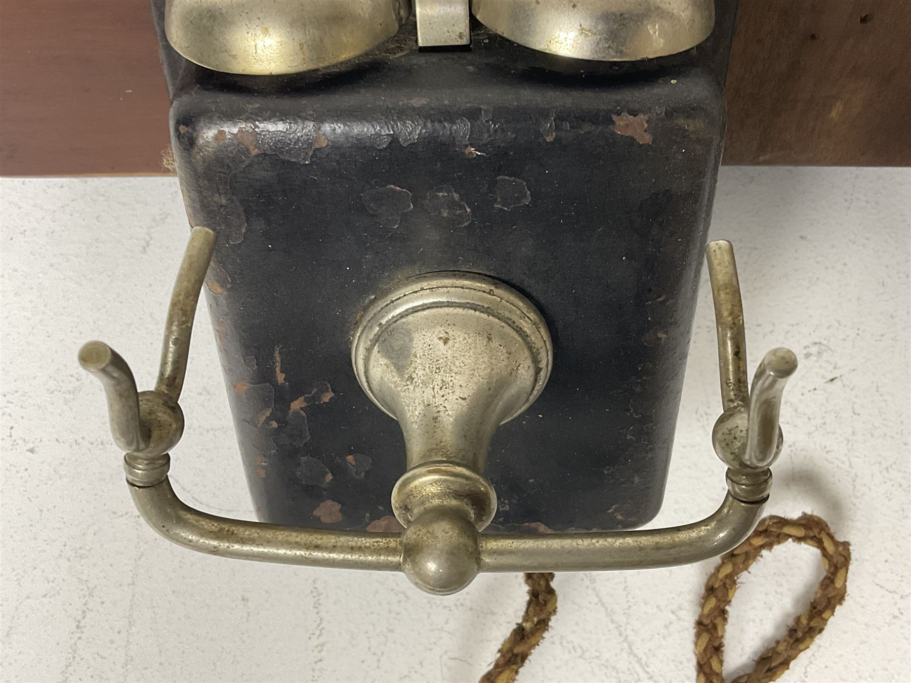 Two GPO wall mounted bell boxes, the first example marked no.1, and no.1A, together with three other wall mounted bell boxes 