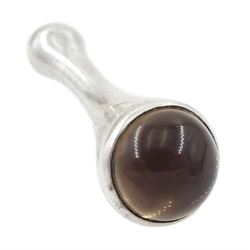 Georg Jensen silver smoky quartz pendant