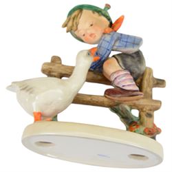 Collection of approximately  thirty four Hummel figures including Barnyard Hero, Strolling Along, Eventide Abendlied, Wayside Harmony etc 