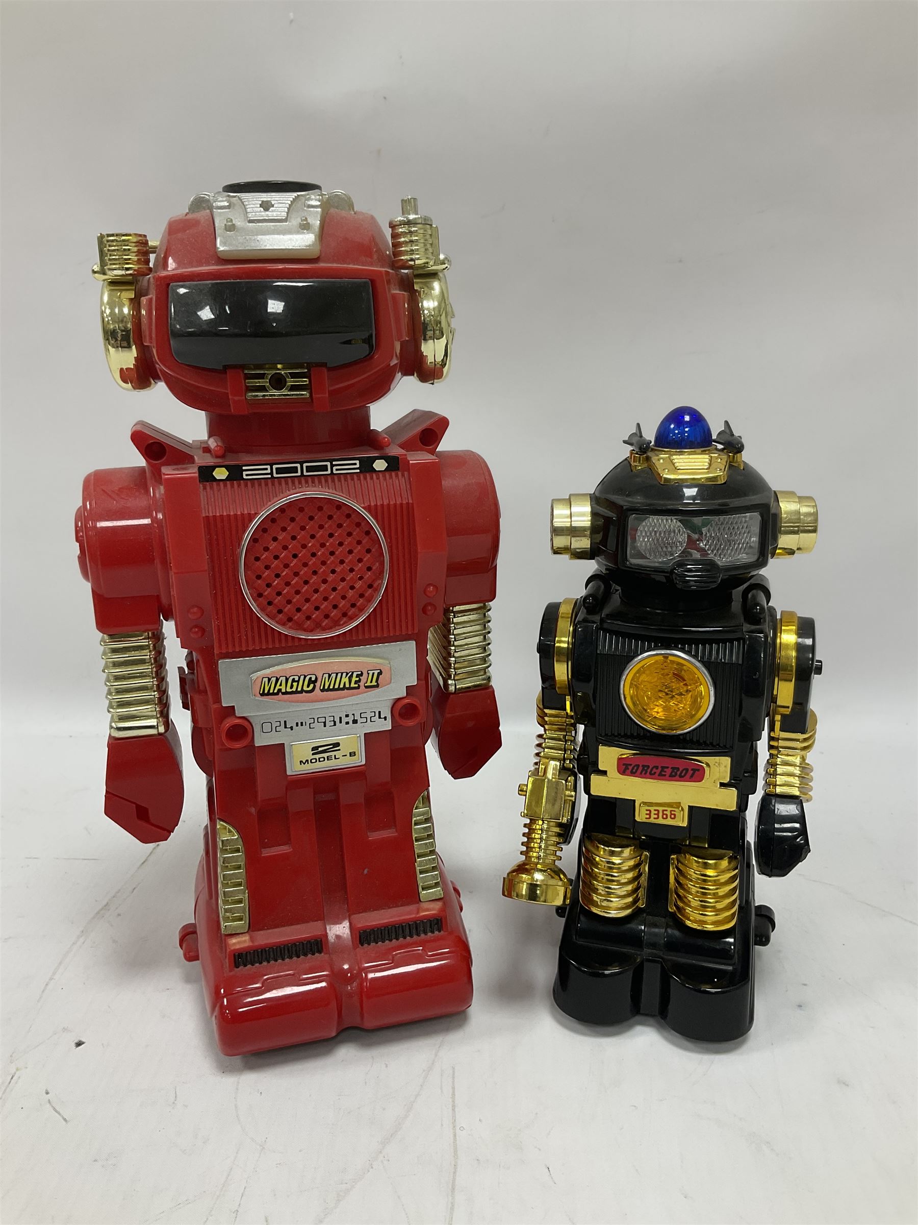 'Lost in Space' robot by Newline Productions; and three unopened  'Lost in Space' carded models; and five other robots comprising Tommy The Atomic Robot; Saturn The 13