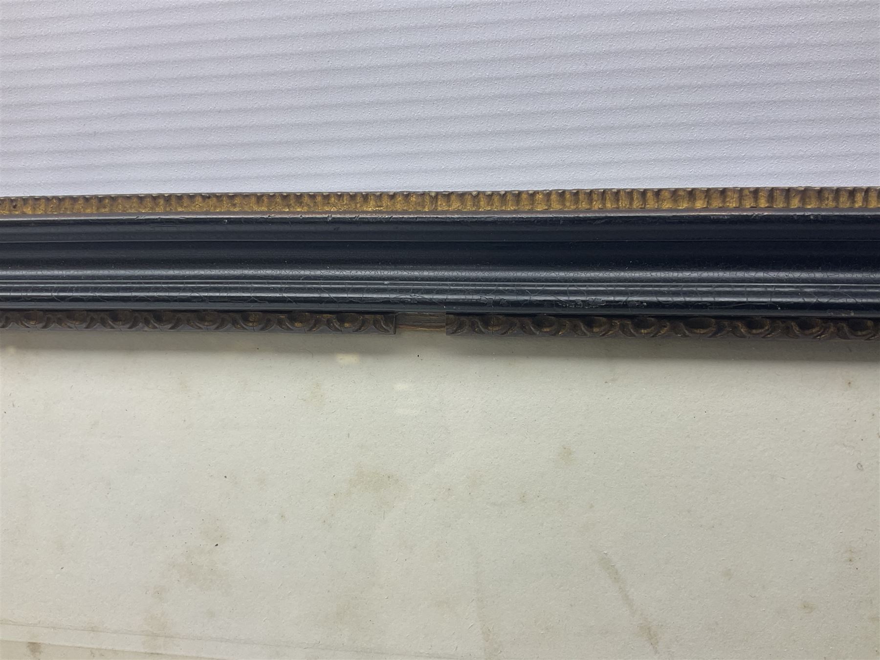 Early 20th century humorous military colour print entitled 'Reconnoitring' depicting three titled images 'Past', 'Presently' and 'Present'; published 1907 and signed on the mount by the artist C.S. Collison 38 x 73cm; Hogarth style frame