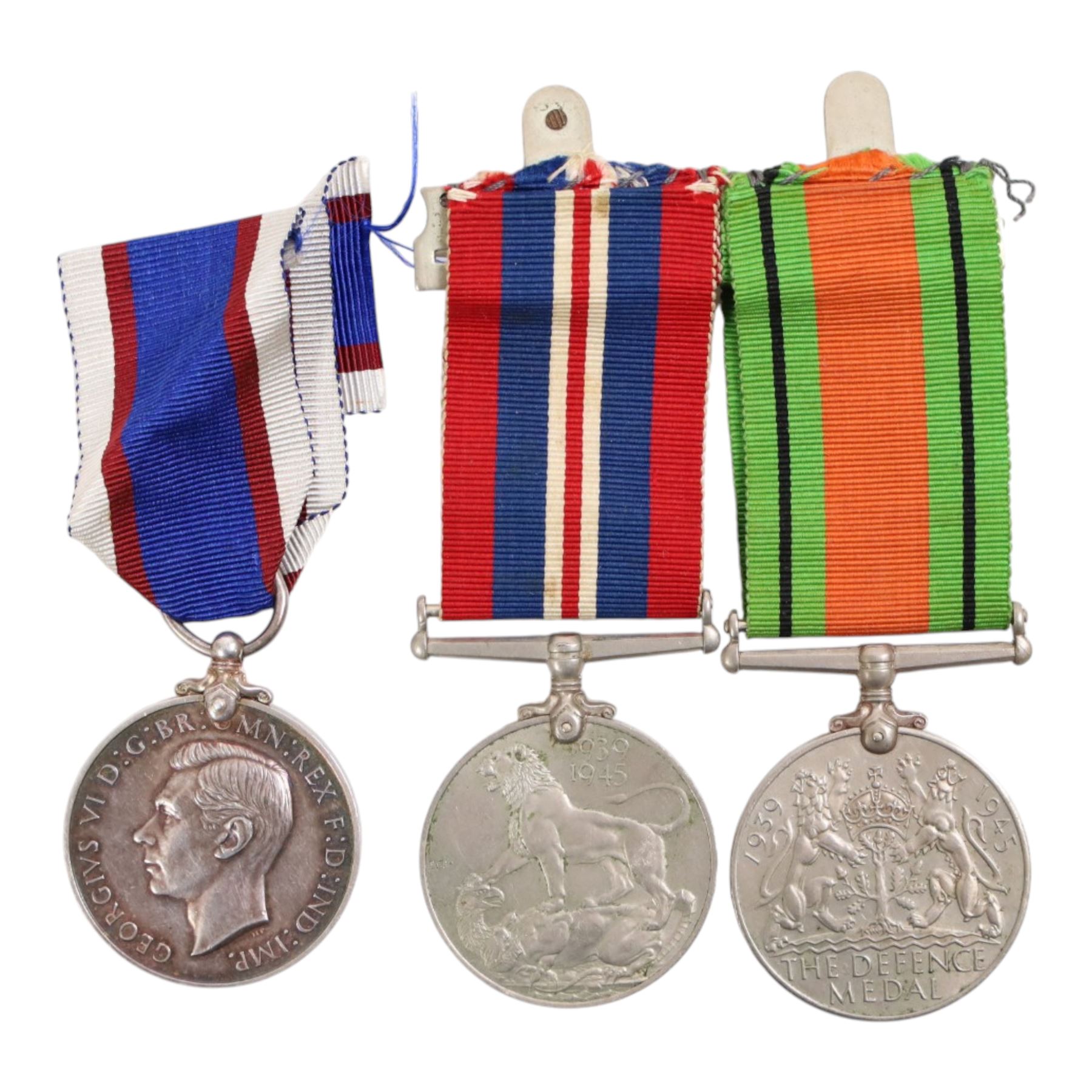 WWII medal group, comprising Defence medal, War medal, African Star, France and German Star and Royal Fleet Reserve Long Service, the latter awarded to Ch.X.90 (B.3538) W. Fletcher . MNE R.F.R