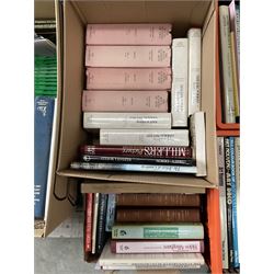 Extremely large collection of reference books on painting and decorative art, to include artist’s monographs, exhibition catalogues, Graves Royal Academy Exhibitors, Paintings in Public Ownership, artist dictionaries, etc (13 boxes) 
Notes: COLLECTION FROM DUGGLEBY STORAGE, GREAT HILL, EASTFIELD, SCARBOROUGH, YO11 3TX
