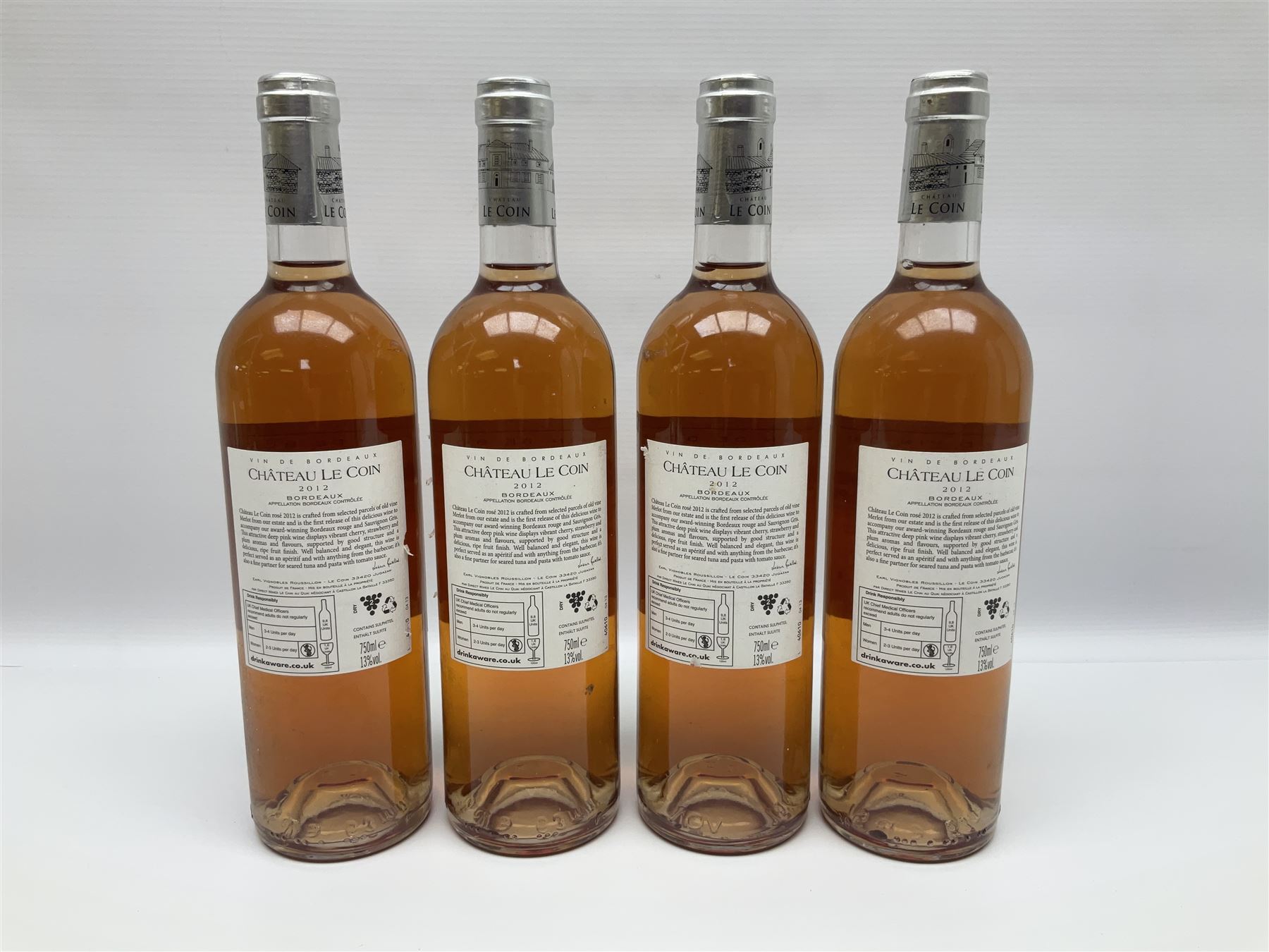Domaine Daniel Reverdy, 2013, Sancerre, 750ml, 12.5% vol, five bottles, Chateau Le Coin, 2012, Grand Vin De Bordeaux, 750ml, 13% vol, four bottles and Domaine De Pontfract, 2013, Cotes de Provence, 750ml, 13% vol, two bottles (11)