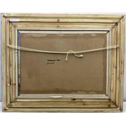 William Burns (British 1923-2010): 'Harbour View', oil on canvas laid on to board signed, titled verso 39cm x 54cm 
Provenance: direct from the artist's family