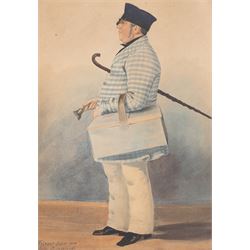 Patrick Wybrant (Irish 1816-1894): Portrait of a Scarborough Cockle Seller, watercolour inscribed 'Wybrant Artist Scarborough' and dated 1850, 28cm x 20cm