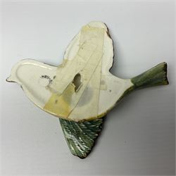 Beswick three flying blue tit wall plaques, all with impressed or printed marks verso 