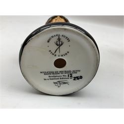 Michael J Sutty limited edition figure, Soldier Drummer, 1st Battalion, The Kings Own Royal Border Regiment 1984, 93/250, together with further limited edition Michael Sutty bust, 12/250, tallest H21.5cm