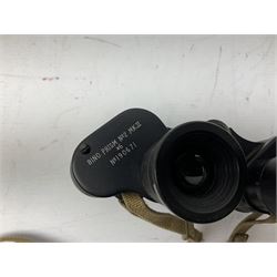 Pair of WWII 1943 Kershaw Bino. Prism No.2 MKII x6 binoculars, No. 190671, in canvas case