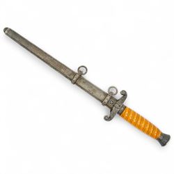 German Third Reich army dagger marked  WKC Solingen to the ricasso with celluloid grip