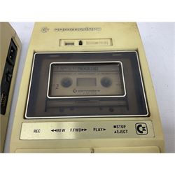 Commodore Vic 20 colour computer with power supply together with Commodore Datassette and Super Lander VIC 1907 game cassette