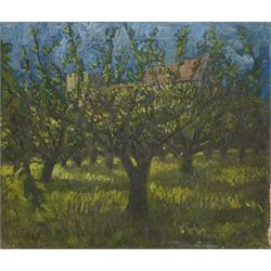 John Gilbey Bowles (British 1929-2011): Spring Orchard, oil on canvas signed 50cm x 61cm (...