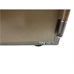 Cock fireproof combination safe, with key and instructions