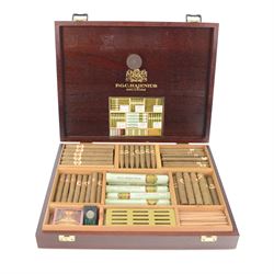 P.G.C. Hajenius of Amsterdam mahogany humidor, containing various loose Hajenius cigars, i...