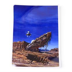 Paul Swendsen (American 20th Century): Eighteen science fiction posters, including cover art and book illustrations, 42x61cm

Notes: This item is from the private collection of Arthur C. Clarke's brother.