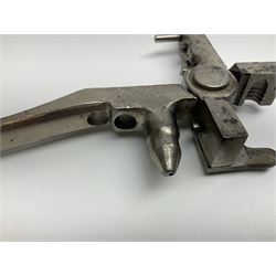 Smith & Wesson Russian .44 calibre Ideal nickel plated iron loading tool incorporating bullet mould L23cm