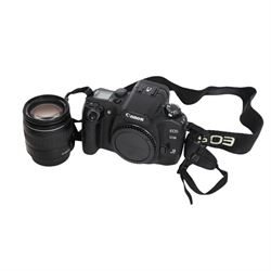 Canon EOS 30V Date 35mm film SLR camera body, serial no. 2189001422, with a Canon Ultrason...