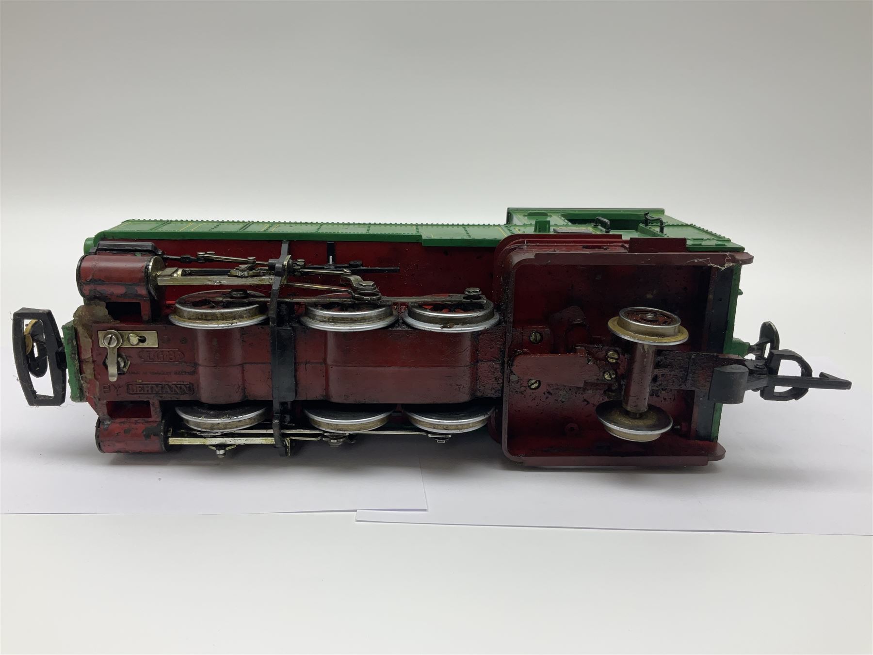 LGB (Lehmann Gross Bahn) G scale, gauge 1 0-6-2 tank locomotive in green and black livery, numbered 298.14 to cab, unboxed