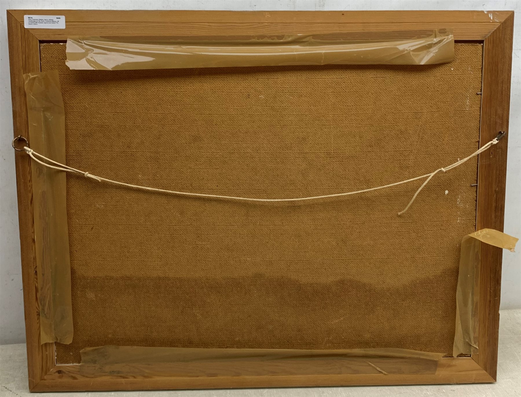 John Freeman (British 1942-): Winter Landscape on the North Yorkshire Moors, oil on board with impasto signed and dated '74, 44cm x 59cm