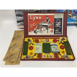 Nineteen assorted construction kits by Lego, Trix, Airfix, Tamiya, Paula, Steel Tec etc; all boxed (19)