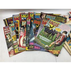 Eagle Comic No.1 27 March 1982 to 19 March 1983, Tornado Comic No.1 to No.22 18 Aug 1979, and quantity of other comics, books, magazines etc