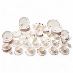 Various Crown Devon Fieldings Stockholm Deer pattern 1950s tea and dinner wares, popularis...