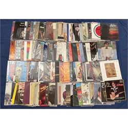 Quantity of vinyl records including Bryan Ferry 'Let's Stick Together', Joe Bonamassa 'Redemption' and other music, approximately 110, in one box