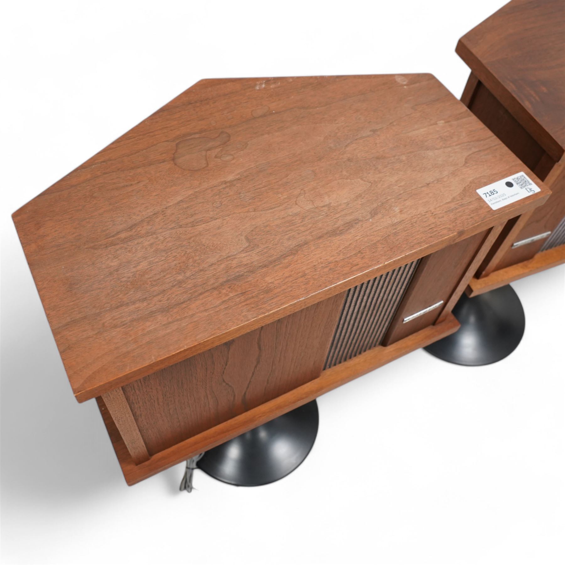 BOSE - set of four 901 Series II speakers, teak cased on tulip stands