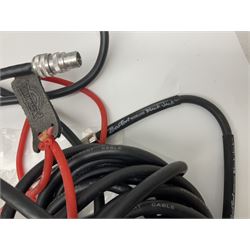 Zoom GFX-4 Guitar Effects processor; quantity of assorted cables; tremolo arms; plectrum wallet; Steepletone SMH10 earphones etc