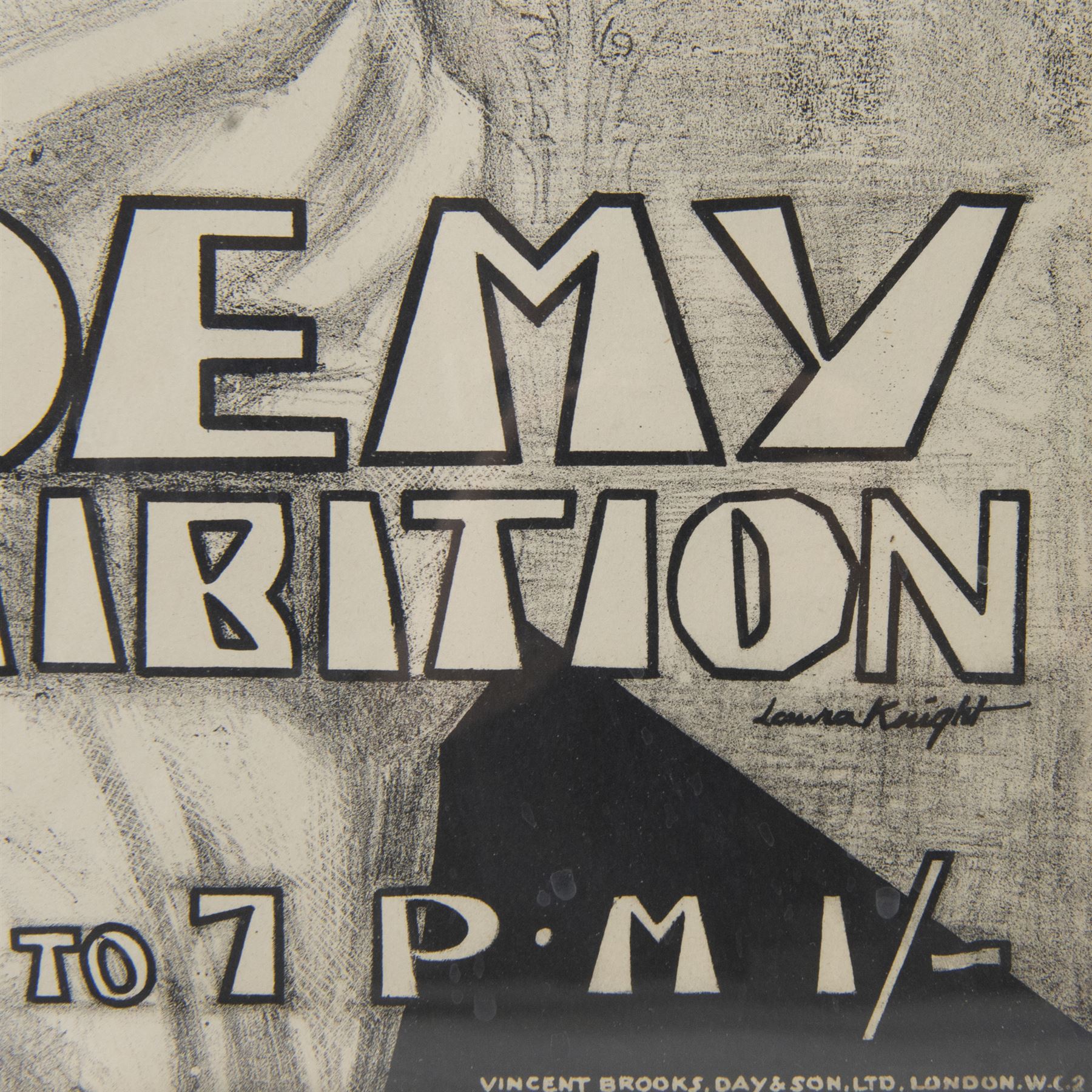 After Laura Knight (British 1877-1970): 'Royal Academy Summer Exhibition', monochrome poster c1930's pub. Vincent Brooks Day and Son London 75cm x 50cm
