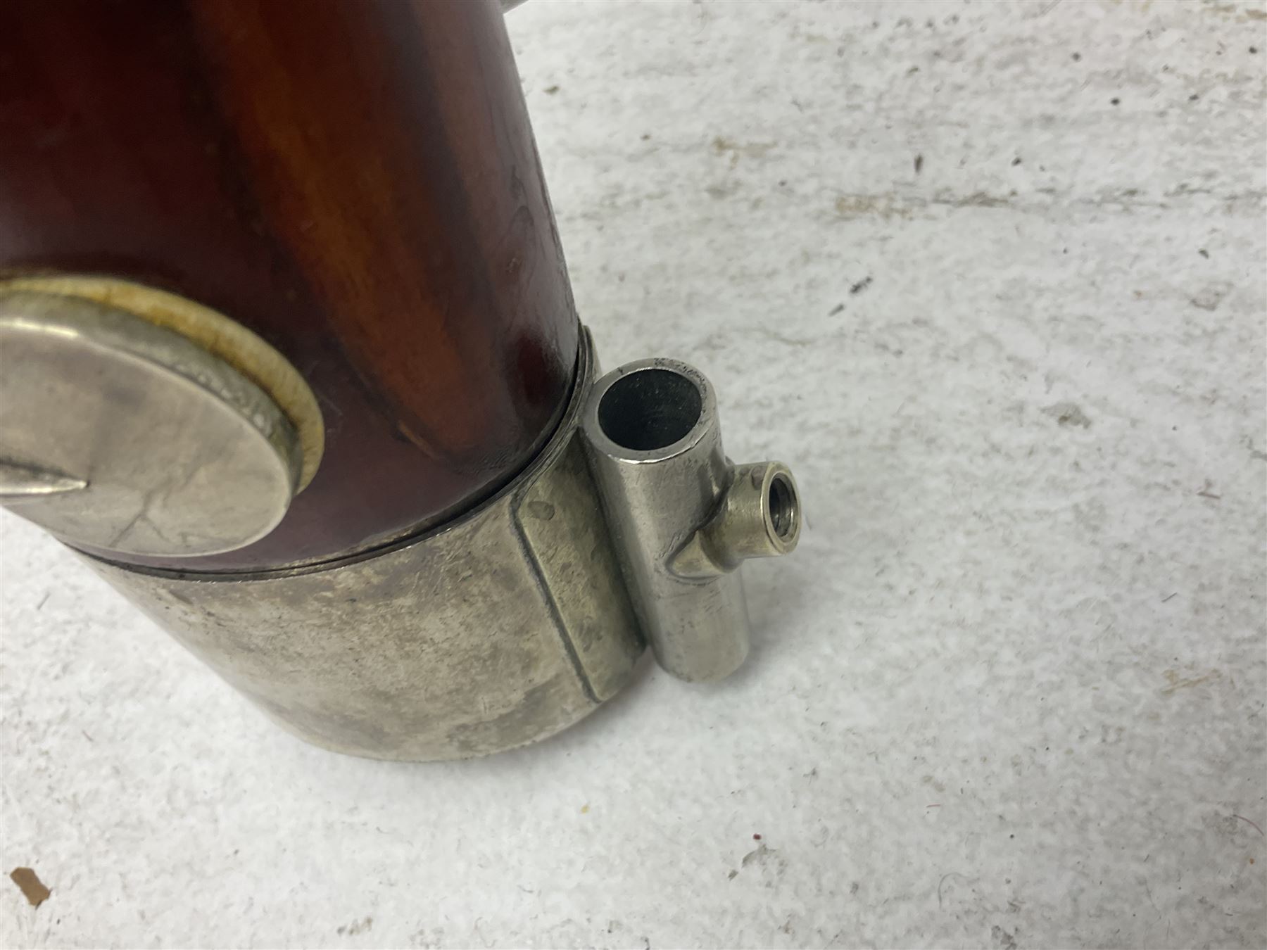 Schreiber & Sohne four-piece bassoon, serial no.9614; in fitted case with two crooks.