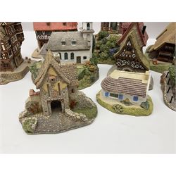 Sixteen Lilliput Lane models from the European collections, to include Dutch Collection; Aan de Amstel, Wipmolen, French Collection; Cabane De Guardian La, Porte Sachoenenberg La, German Collection Alte Schmiede, Das Rathaus, etc some with original boxes and deeds 