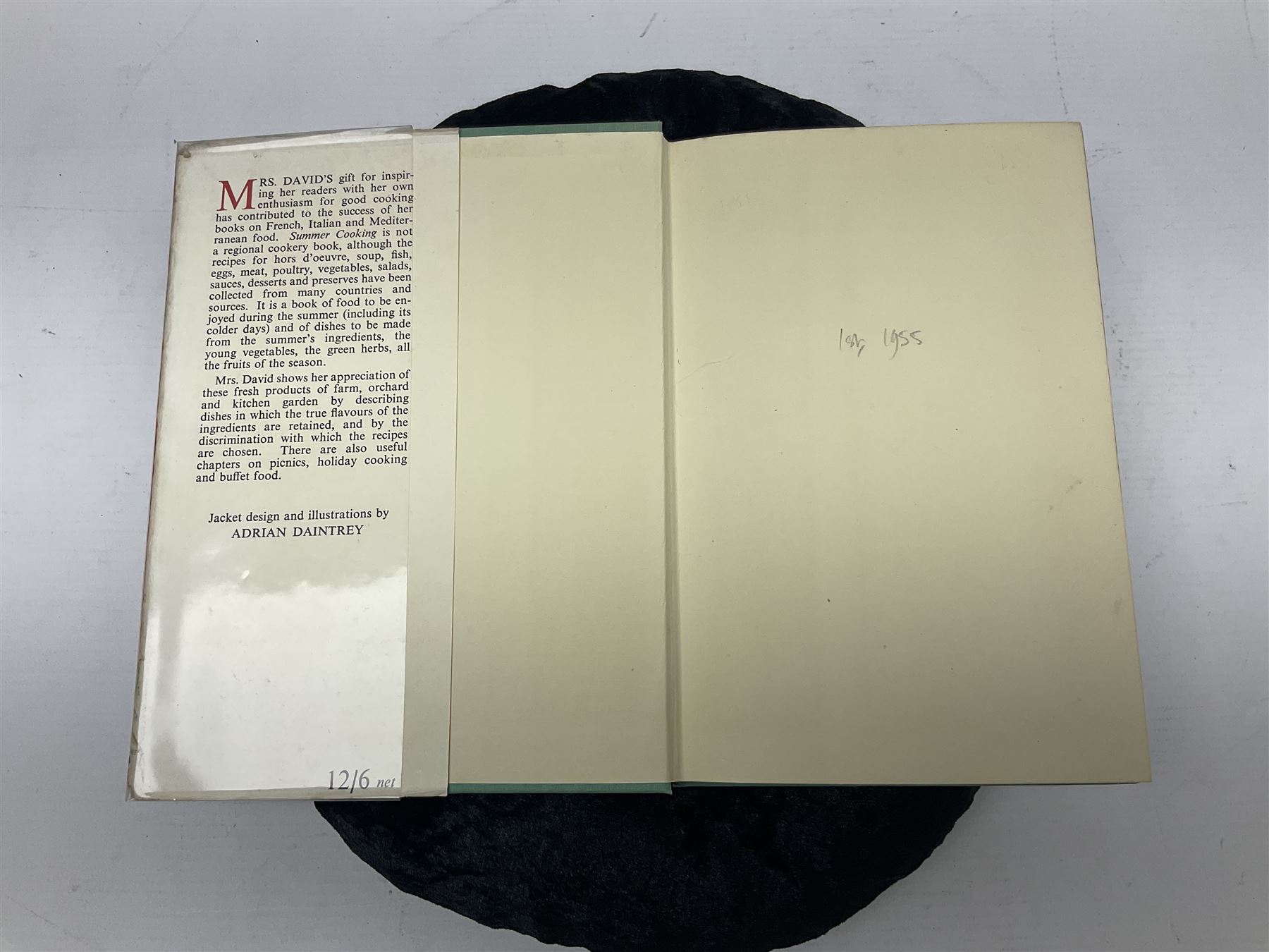Elizabeth David; Summer Cooking, Museum Press, London, first edition, with original dust cover 