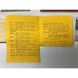 Autographs from film, stage, sporting personalities etc, including mid 20th century Hull City FC, Esmond Knight, John Clements, Kay Hammond, Richard Greene, Manning Whiley, Jerry Desmond etc, in albums, on pieces etc